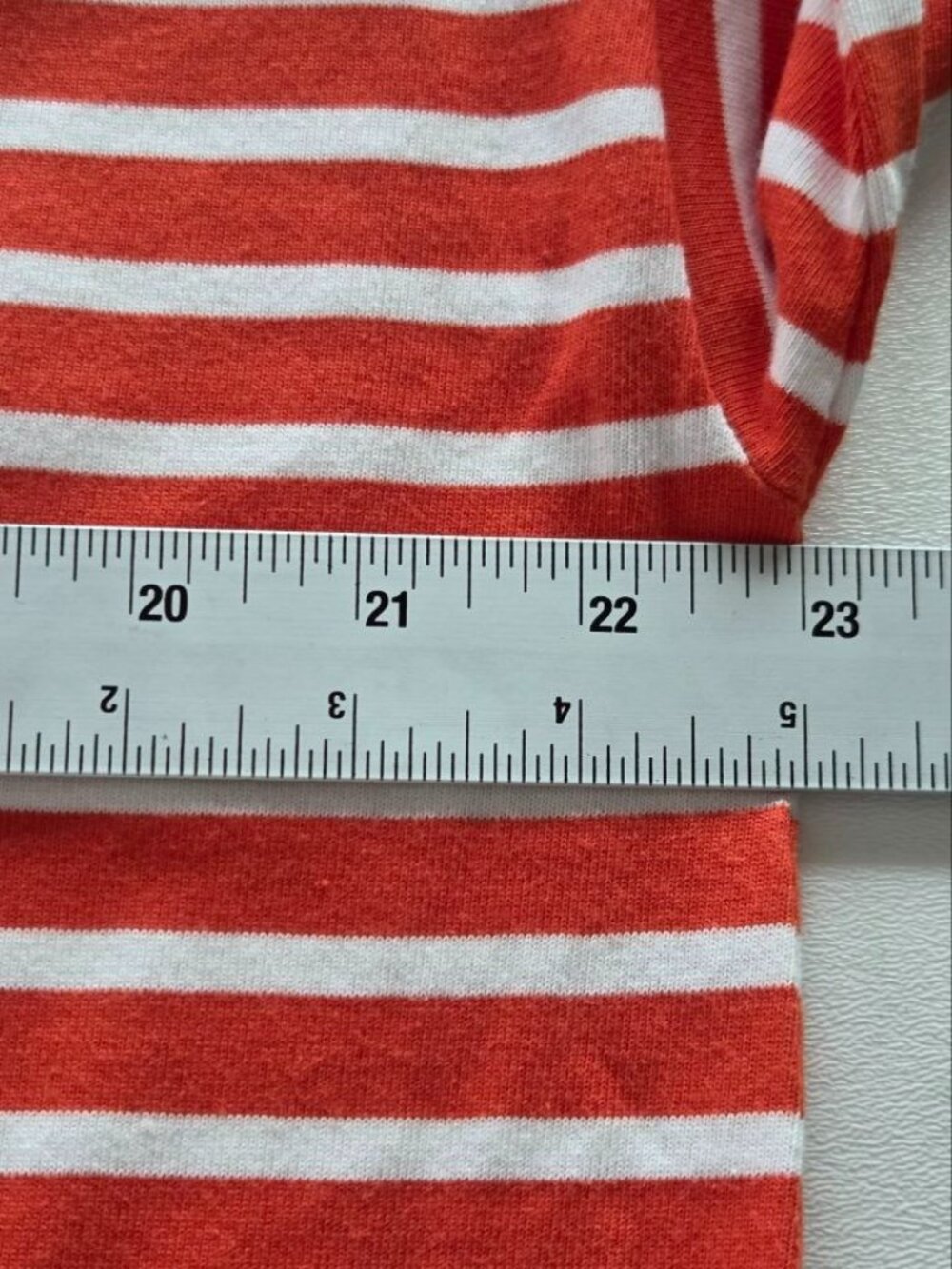 $90 Lauren Ralph Lauren Cotton Jersey Stripe Boat Neck Long Sleeve Top Size L - Picture 13 of 13